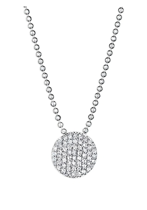 PHILLIPS HOUSE 14K white gold mini Infinity diamond necklace - Silver