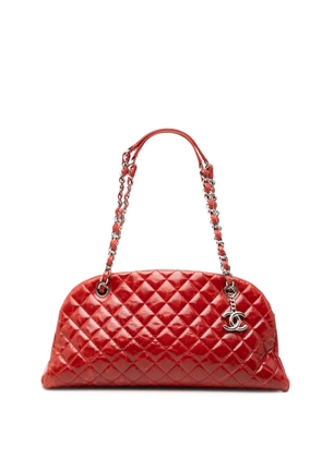 CHANEL Pre-Owned 2011 Large Glazed Calfskin Mademoiselle Bowling Bag shoulder bag - Red