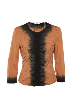 Prada Pre-Owned tie-dye pleated top - Orange