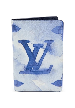 Louis Vuitton Pre-Owned 2021 Watercolor Monogram Pocket Organizer bi-fold wallet - Blue