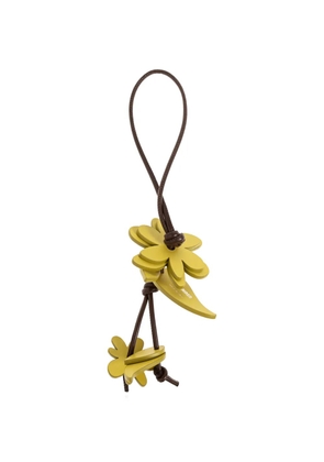 Jil Sander flower-shaped knotted bag charm - Yellow