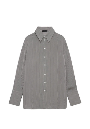 ANINE BING Bridget shirt - white and black mini stripe