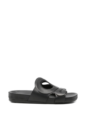 LOEWE logo-shape sandals - Black