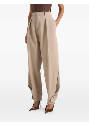 Manière De Voir Sophie twist-leg tailored pants - Neutrals