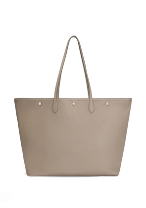 Dolce & Gabbana Essenza logo-patch pebbled tote bag - Neutrals