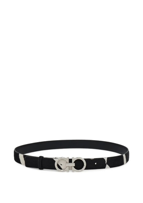 Ferragamo adjustable Gancini belt - Black