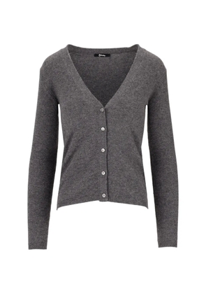 La-Rose V-neck cashmere cardigan - Grey