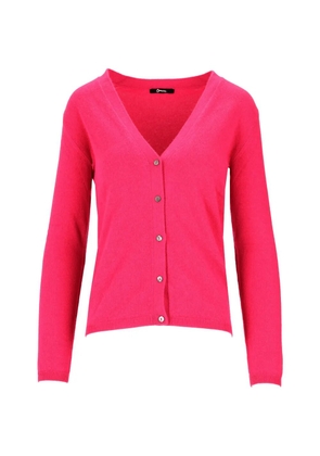 La-Rose V-neck button-up cardigan - Pink