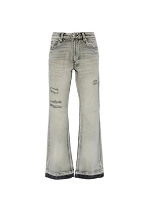 MISBHV distressed-effect bootcut jeans - Grey