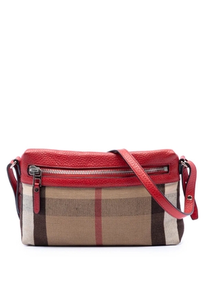 Burberry Pre-Owned 2000-2017 Small Mega Check Canvas Farley crossbody bag - Brown