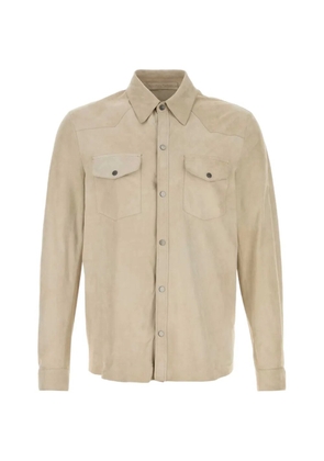 Santoro suede western shirt jacket - Neutrals