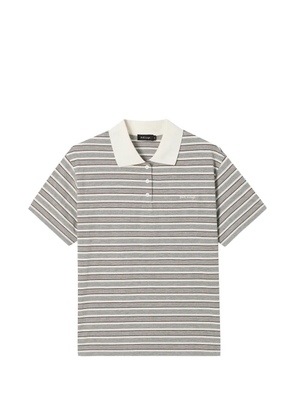 tout a coup striped short-sleeve polo shirt - Grey