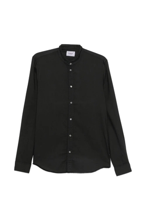 DONDUP frayed mandarin-collar shirt - Black
