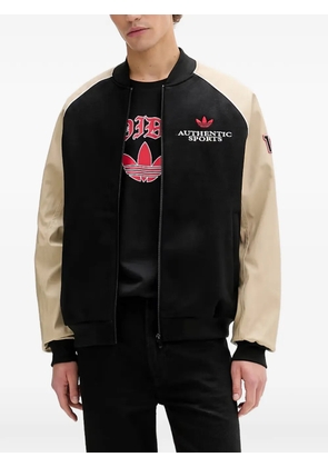 adidas SST logo-embroidered bomber jacket - Black