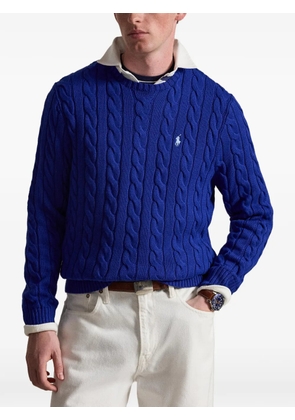 Polo Ralph Lauren cable-knit Pony sweater - Blue