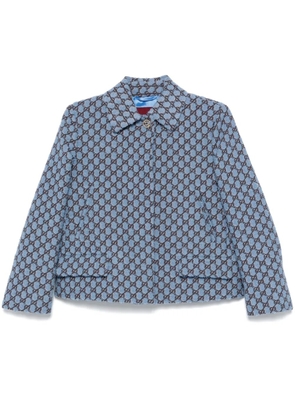 Gucci GG Shadow bouclé jacket - Blue