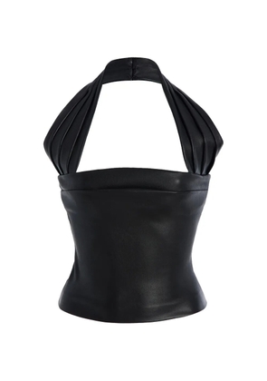 LaQuan Smith leather top - Black