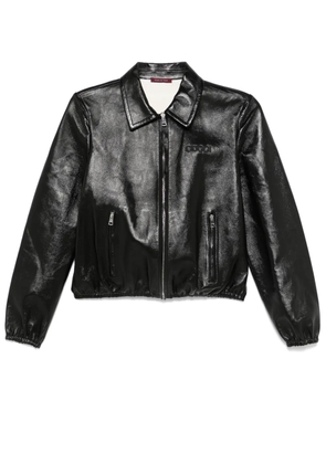 Gucci leather jacket - Black