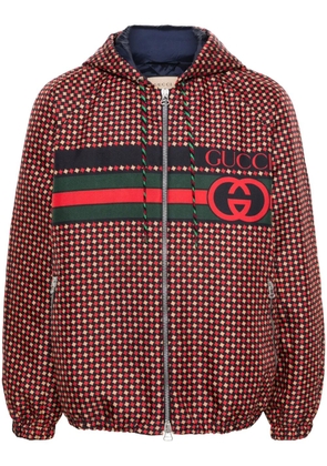 Gucci Interlocking GG hooded jacket - Red