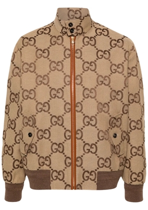 Gucci Jumbo GG canvas jacket - Neutrals