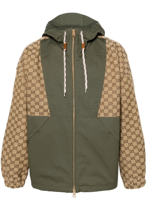 Gucci GG canvas hooded jacket - Green
