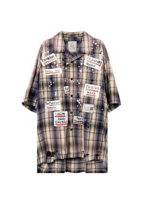 Maison MIHARA YASUHIRO checked shirt - Neutrals