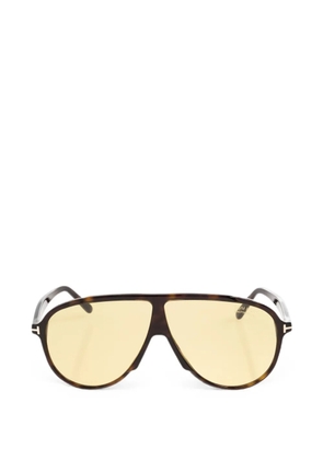 TOM FORD Vladimir pilot-frame sunglasses - Brown