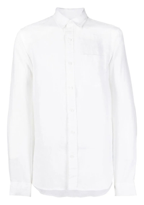 Vince long-sleeve linen shirt - White