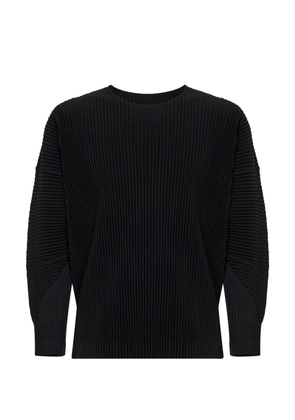 Homme Plissé Issey Miyake pleated T-shirt - Black