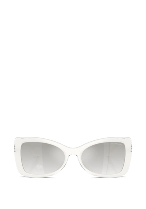 Michael Kors Malaga square cat-eye frame sunglasses - White