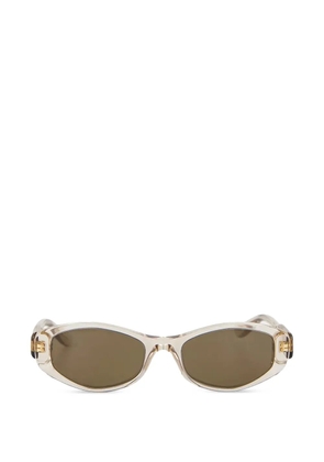 Balenciaga Eyewear Nova oval-frame sunglasses - Neutrals