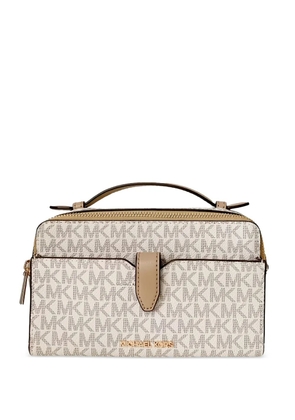 Michael Kors medium logo-pattern crossbody bag - Neutrals