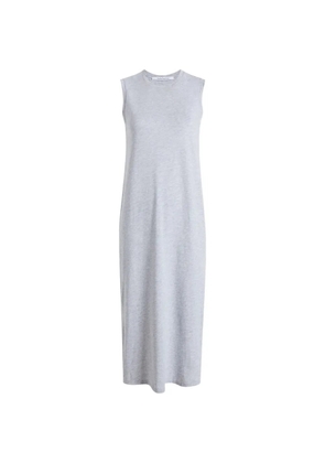 Another Tomorrow sleeveless side-slit dress - Grey