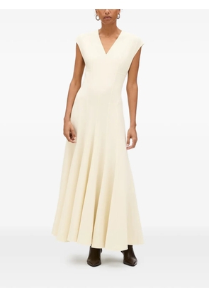 Another Tomorrow double-face cutout dress - Neutrals