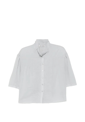 Low Classic pintuck high-neck blouse - Blue