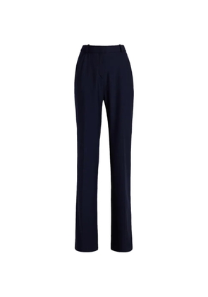 Another Tomorrow flared wool trousers - Blue