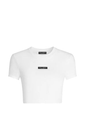 Dolce & Gabbana jersey T-shirt with logo - White
