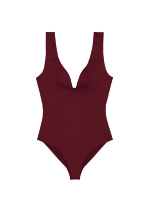 MC2 Saint Barth Calliope plunge swimsuit - Red