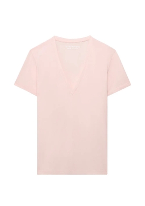 Another Tomorrow V-neck T-shirt - Pink