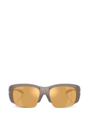 Diesel cut-out wrap-around sunglasses - Grey