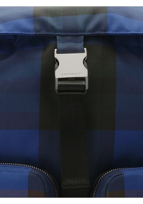 Burberry medium Check backpack - Blue