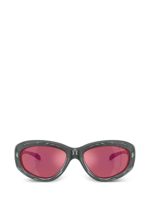 Diesel oval-frame cutout sunglasses - Grey