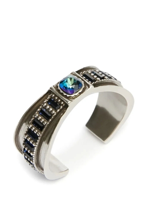 ISABEL MARANT Olga rhinestone cuff bracelet - Silver