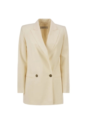 Max Mara double-breasted peak-lapel blazer - Neutrals