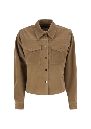 Max Mara corduroy chest-pocket jacket - Neutrals