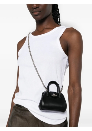 Vivienne Westwood logo-plaque tote bag - Black