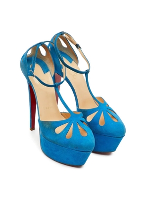 Christian Louboutin Pre-Owned Mayada T-strap pumps - Blue