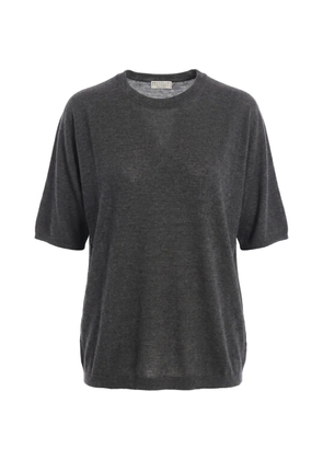 Brunello Cucinelli fine-knit cashmere T-shirt - Grey