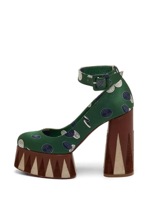 Christian Louboutin Pre-Owned Yazefir platform pumps - Green