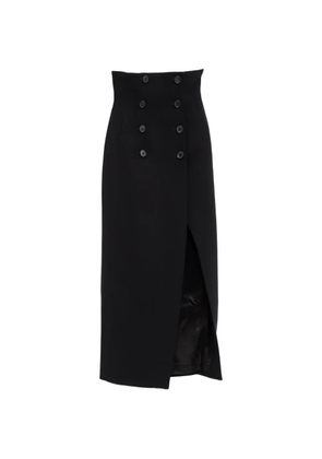 KHAITE double-breasted maxi skirt - Black